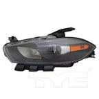 Halogen Headlight Lamp for 13-15 Dodge Dart Black (w/o Logo) Driver CAPA