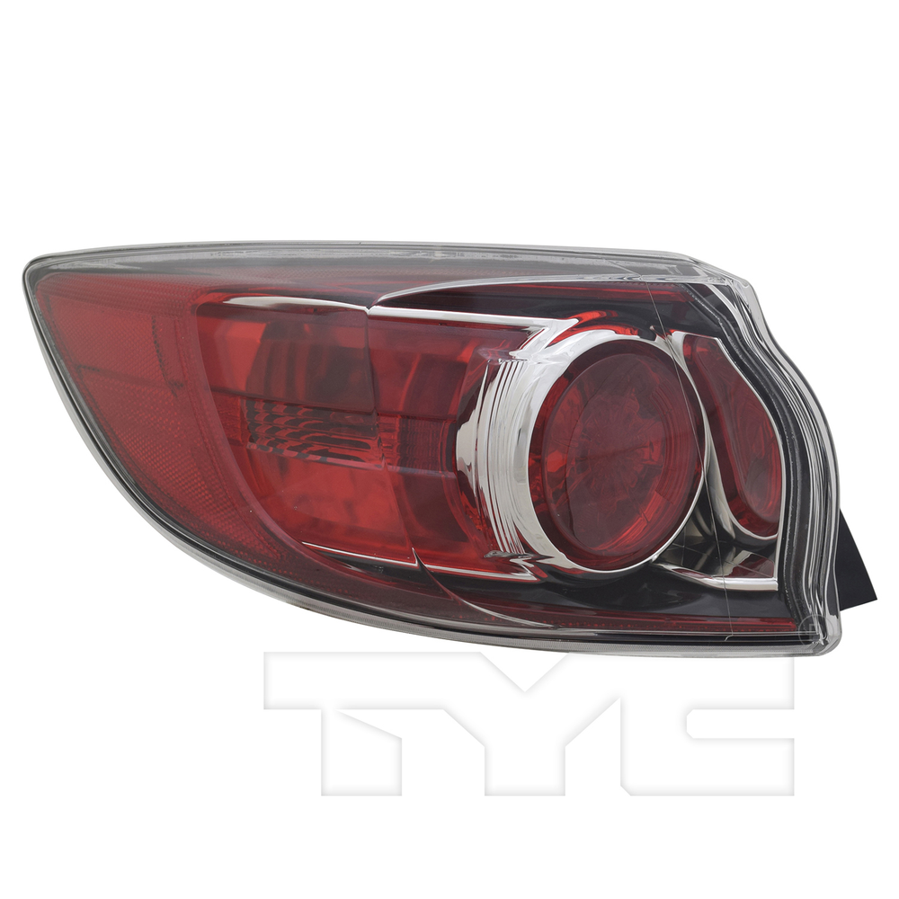 Halogen Outer Quarter Tail Light Left Driver for 10-13 Mazda 3 Hatchback