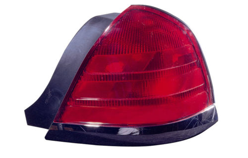 Tail Light Lamp Right Passenger for 00-11 Ford Crown Victoria (Red Lens/Black)