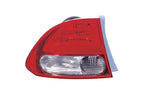 Tail Light Rear Lamp Left Driver for 09-11 Honda Civic Sedan