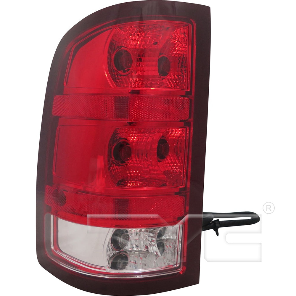 Tail Light Rear Lamp Left Driver for 07-10 GMC Sierra Pickup (Non-Denali)