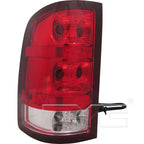Tail Light Rear Lamp Left Driver for 07-10 GMC Sierra Pickup (Non-Denali)