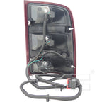 Tail Light Rear Lamp Left Driver for 07-10 GMC Sierra Pickup (Non-Denali)