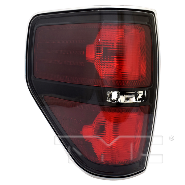 Black Halogen Tail Light Rear Lamp for 10-14 Ford F-150 Pickup Left Driver Side
