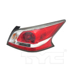 Halogen Tail Light Lamp Right Passenger for 14-15 Nissan Altima Sedan Black Trim