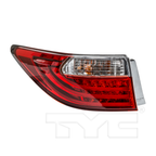 Outer Quarter Tail Light Rear Lamp Left Driver for 13-15 Lexus ES350