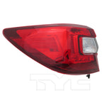 Outer Quarter Tail Light Lamp Left Driver for 15-19 Subaru Outback Wagon