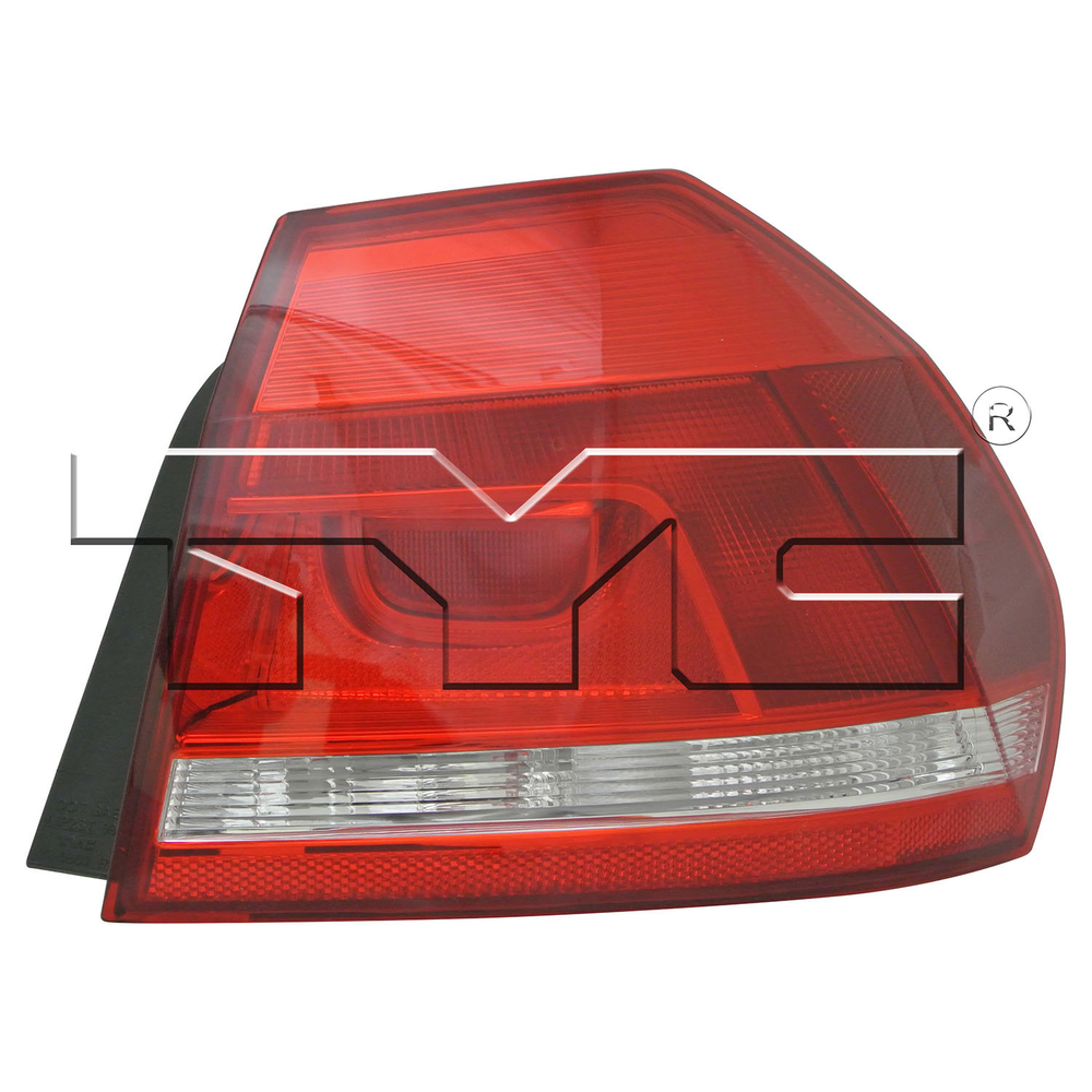 Outer Quarter Tail Light Rear Lamp Right Passenger for 12-15 Volkswagen Passat