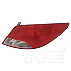 Outer Quarter Tail Light Rear Lamp for 15-17 Hyundai Accent Sedan Right Side