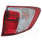 Outer Quarter Tail Light Rear Lamp Right Passenger for 16-18 Acura RDX