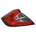 Outer Quarter Tail Light Rear Lamp Left Driver for 16-19 Honda Civic Sedan