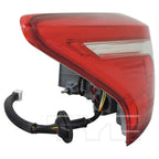 Outer Quarter Tail Light Lamp Left Driver for 16-18 Nissan Sentra Non-Nismo
