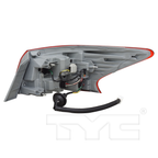 Outer Quarter Tail Light Lamp Left Driver for 16-18 Nissan Sentra Non-Nismo