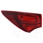 Outer Halogen Tail Light for 17-18 Hyundai Santa Fe Sport Left Driver Side