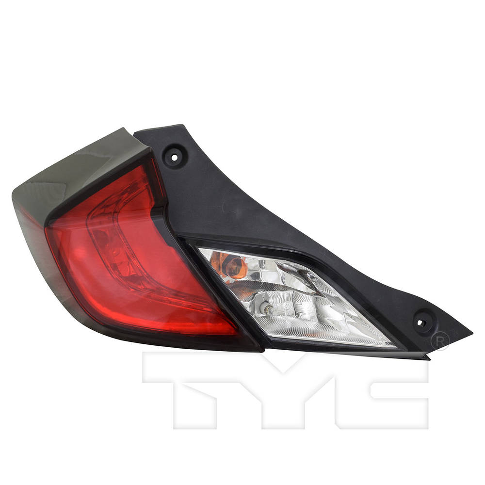 Outer Quarter Tail Light Left Driver for 16-20 Honda Civic Coupe Non-Hybrid