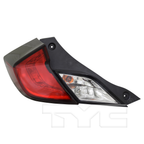 Outer Quarter Tail Light Left Driver for 16-20 Honda Civic Coupe Non-Hybrid