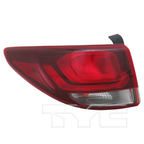 Halogen Outer Quarter Tail Light for 17-19 Hyundai Santa Fe Left Driver