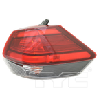 Outer Quarter Tail Light Rear Lamp Right Passenger for 17-17 Nissan Rogue