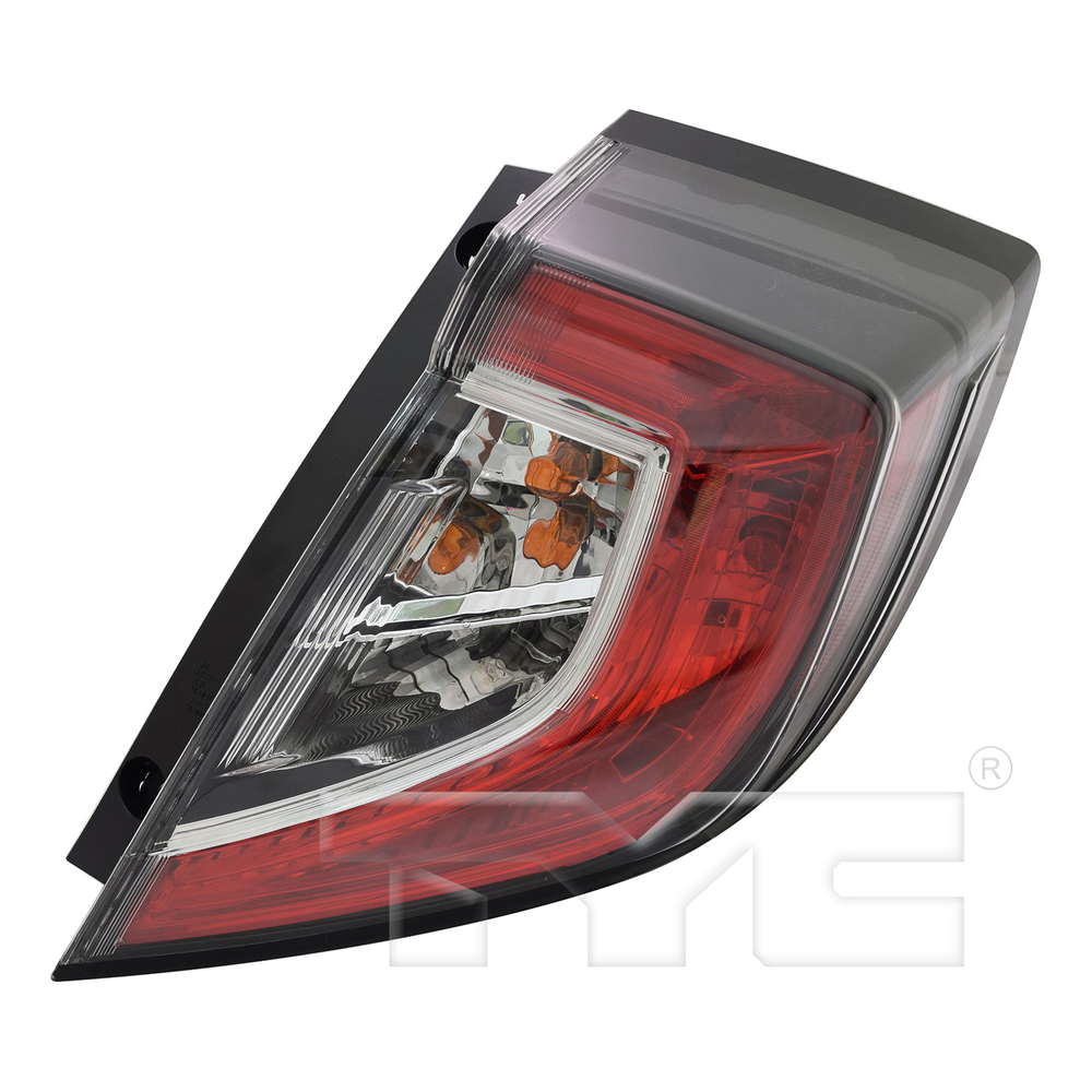 LED Tail Light Rear Lamp Right Passenger for 17-20 Honda Civic Hatchback/Type-R