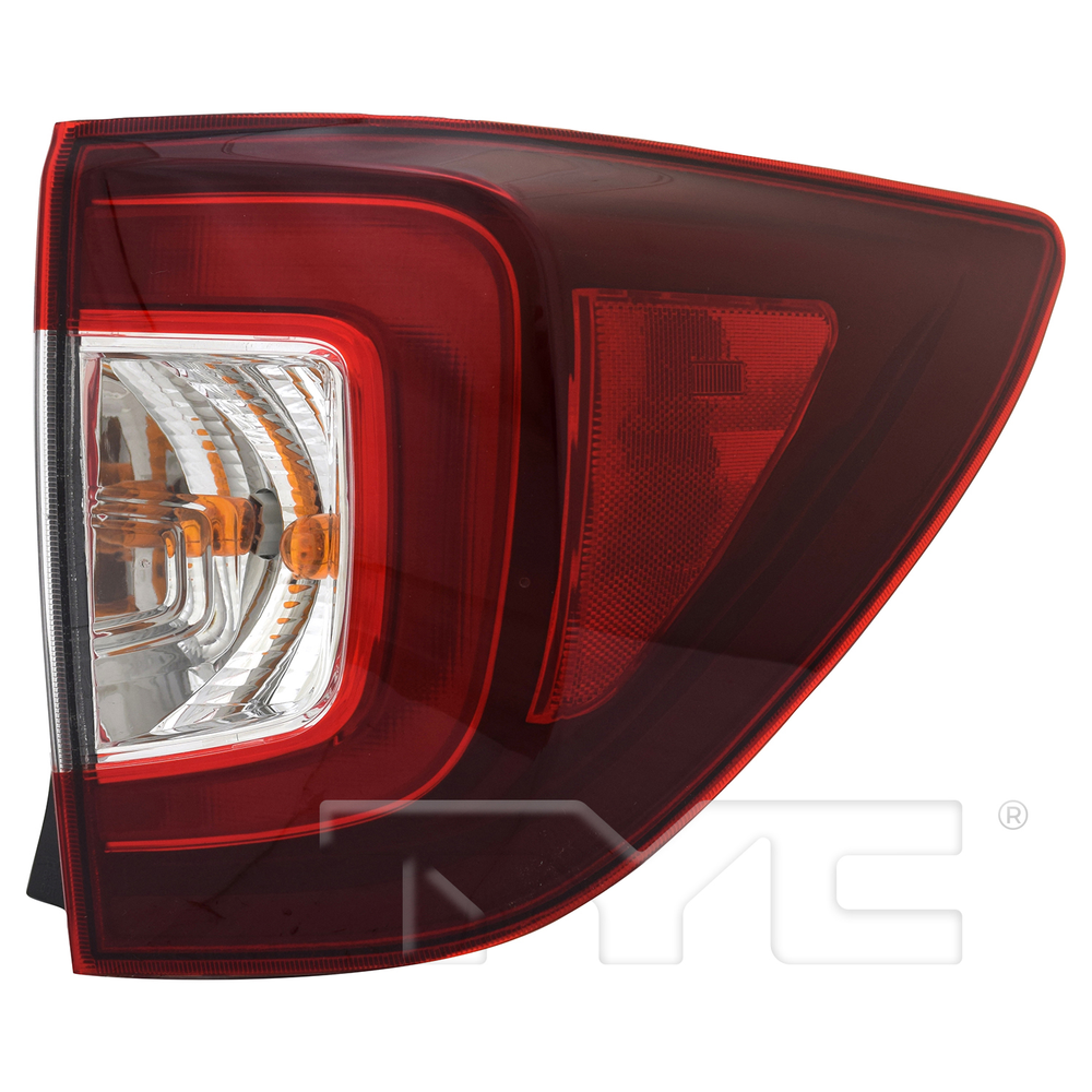 LED Tail Light Rear Lamp for 19-22 Honda Pilot (Black) Right Passenger Side