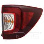 LED Tail Light Rear Lamp for 19-22 Honda Pilot (Black) Right Passenger Side