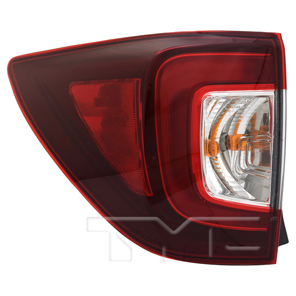 LED Tail Light Rear Lamp for 19-22 Honda Pilot (Black) Left Driver Side