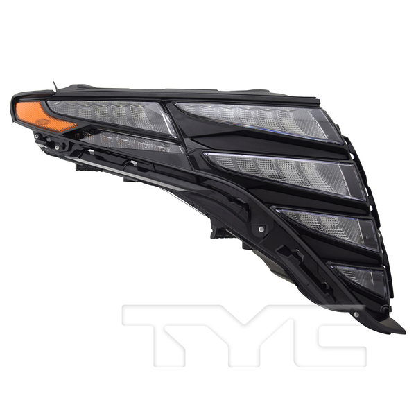 LED Daytime Running Light DRL for 22-22 Hyundai Tucson (Black Trim) Right Side