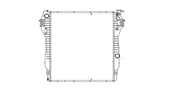Radiator for 10-14 Dodge Ram 2500/3500 6.7L V8 Diesel Single Row