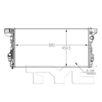 Radiator for 21-23 Ford F150 3.5L Turbo w/o Tow ML3Z 8005 A