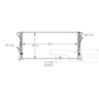 Radiator for 21-24 Ford Bronco 2.3/2.7L MB3Z 8005 A