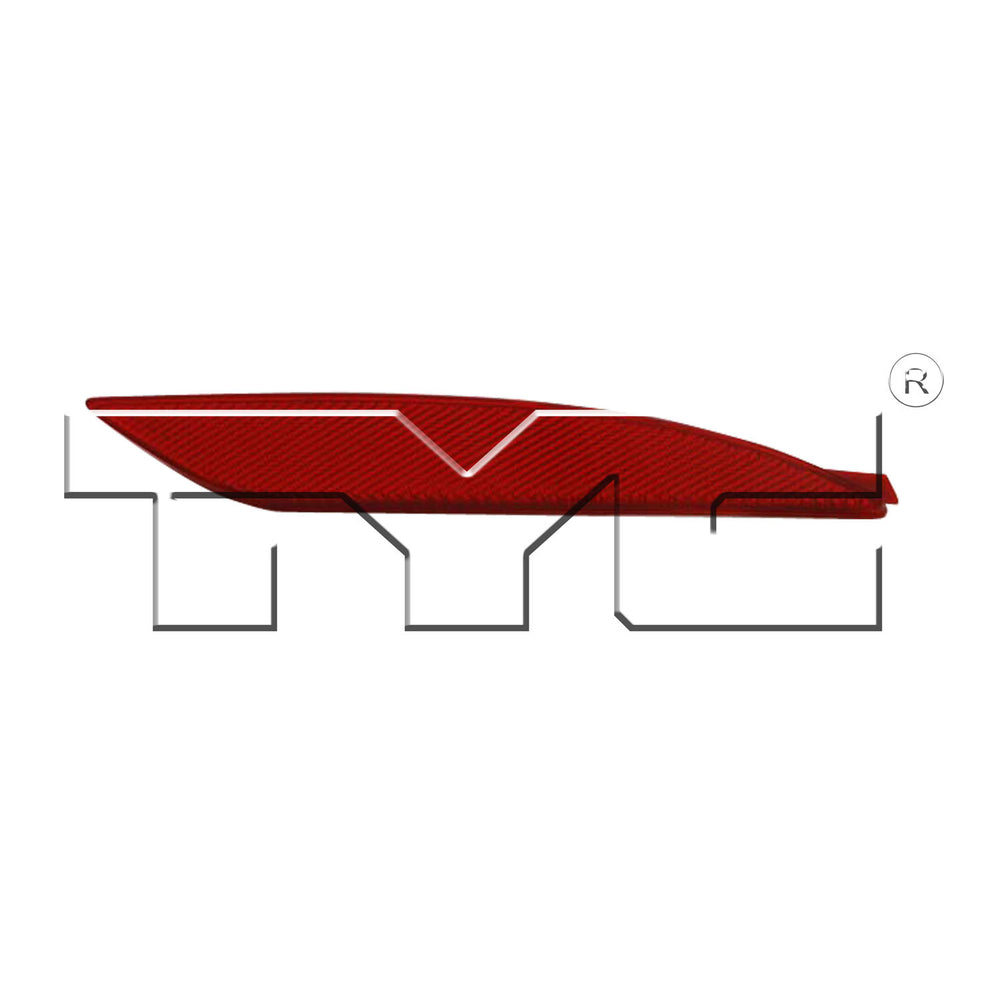 Rear Bumper Reflector Right Passenger for 11-14 Hyundai Sonata CAPA