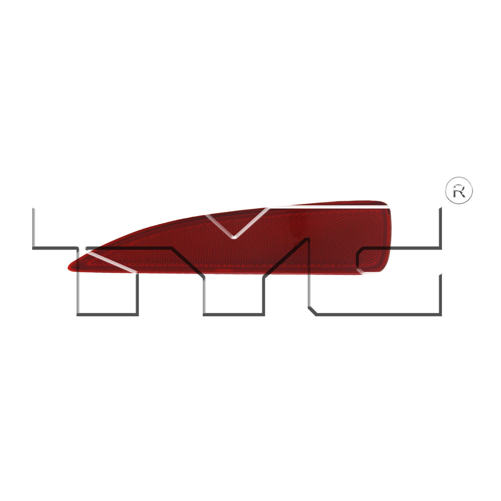 Rear Bumper Reflector Right Passenger for 12-14 Toyota Yaris 3/5 Door L/LE CAPA