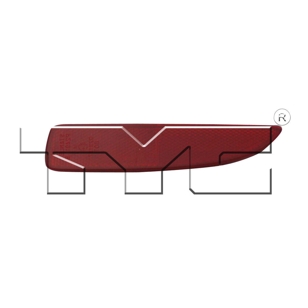 Right Passenger Reflector for 04-09 Mazda Mazda-3 Side/06-10 Mazda-5 Rear