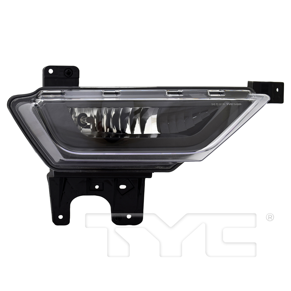 Halogen Black Fog Light Bumper Lamp for 23-23 Ford F-150 Right Passenger Side