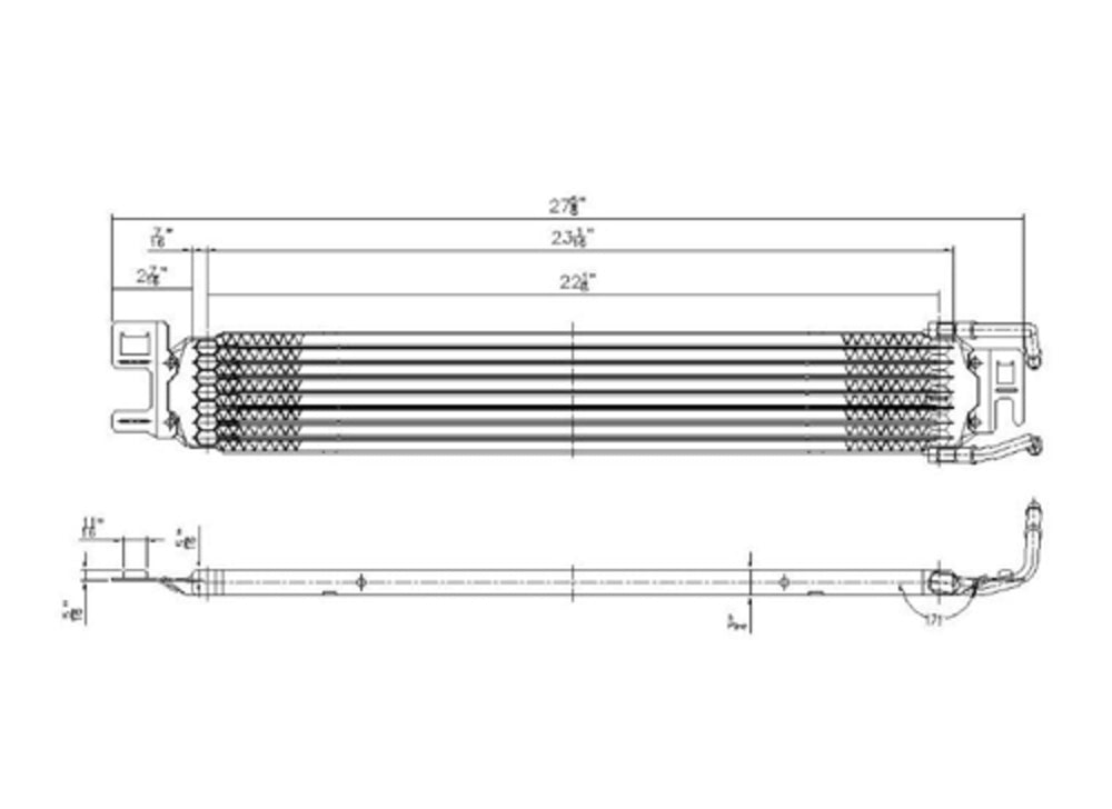 External Transmission Oil Cooler for 00-04 Ford Focus FO4050109 XS4Z-7A095-BA
