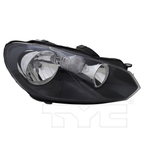 Halogen Headlight Lamp Right Passenger for 10-14 Volkswagen Golf/Jetta Wagon