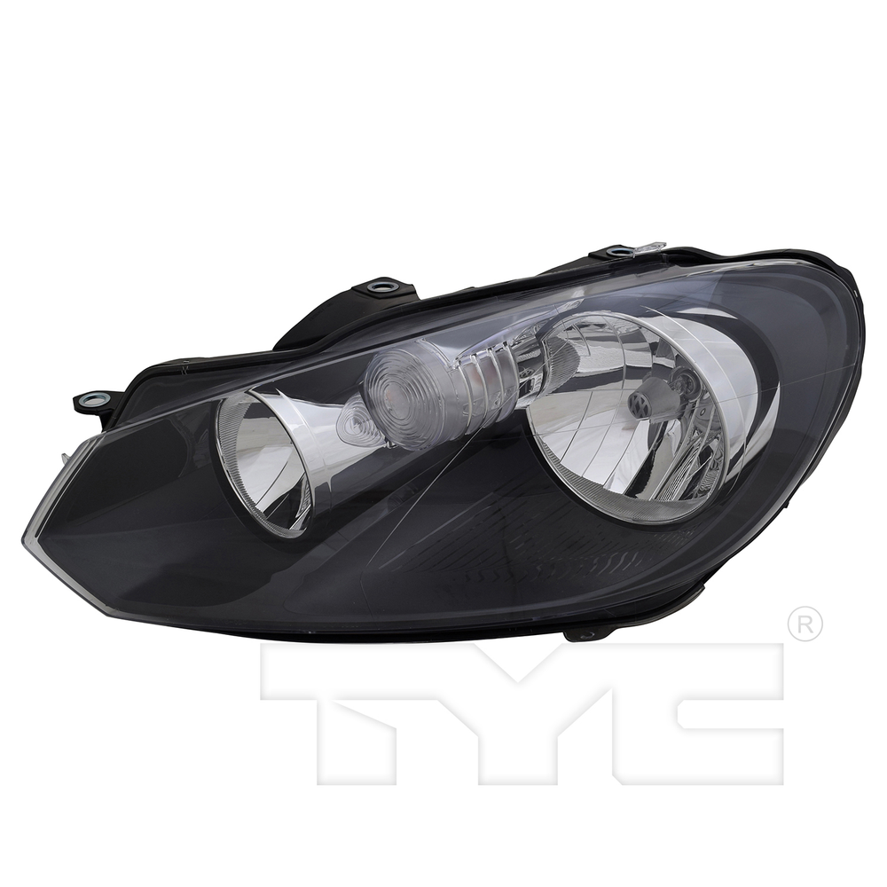 Halogen Headlight Lamp Left Driver for 10-14 Volkswagen Golf/Jetta Wagon