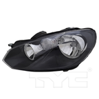 Halogen Headlight Lamp Left Driver for 10-14 Volkswagen Golf/Jetta Wagon