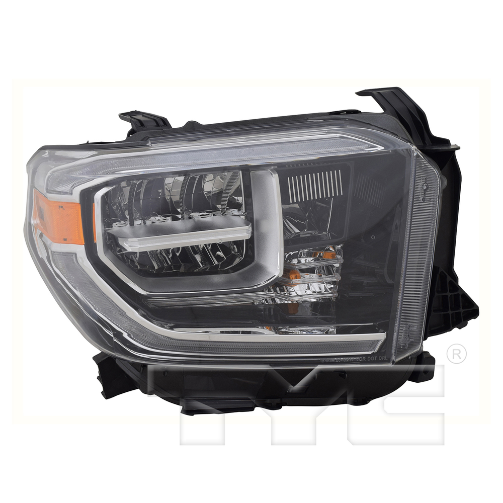 LED Headlight Lamp Right Passenger for 18-20 Toyota Tundra (w/o Smoked Chrome)