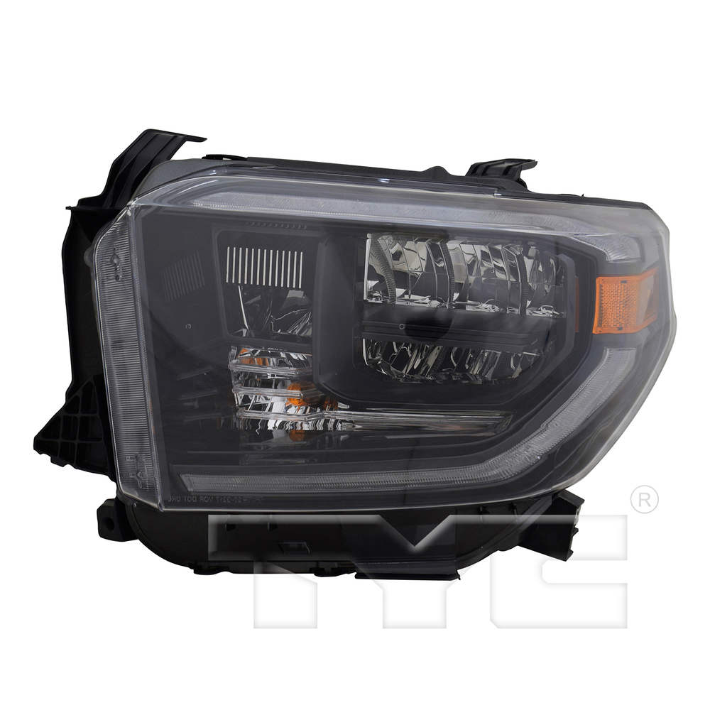 LED Headlight Front Lamp for 19-21 Toyota Tundra Smoked Chrome Left Driver Side