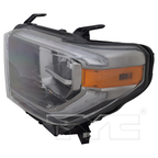LED Headlight for 18-18 Toyota Tundra w/ Smoked Chrome Left Driver
