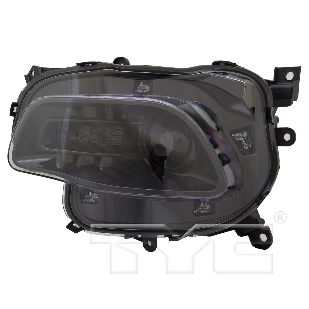 Halogen Headlight Front Lamp for 16-18 Jeep Cherokee Black Trim Left Driver CAPA