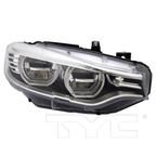 LED w/o Logo Headlight Front Lamp for 14-17 BMW 4 Series Right Passenger Side