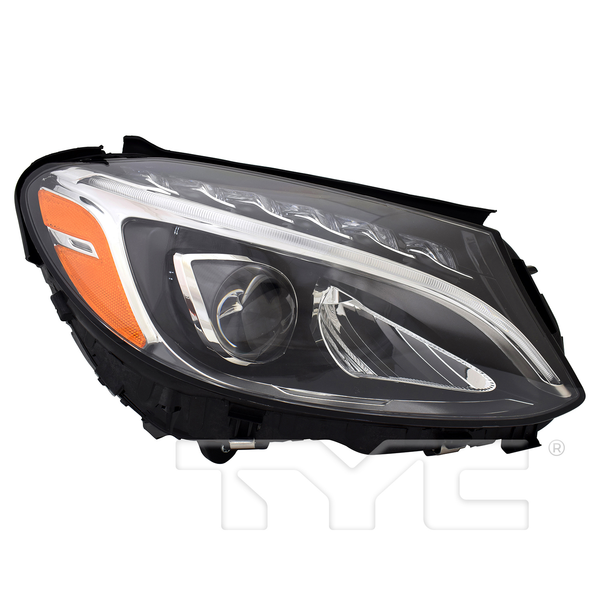 LED w/o AFS Headlight for 15-18 Mercedes-Benz C Class (w/o Logo) Right Side