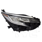LED Headlight Chrome w/LED Strip for 21-25 Toyota Sienna Limited Right Side