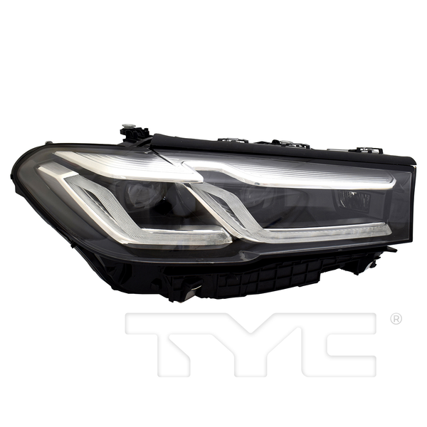 LED Chrome Headlight for 21-23 BMW 5 Series (w/o Logo) Right Passenger Side