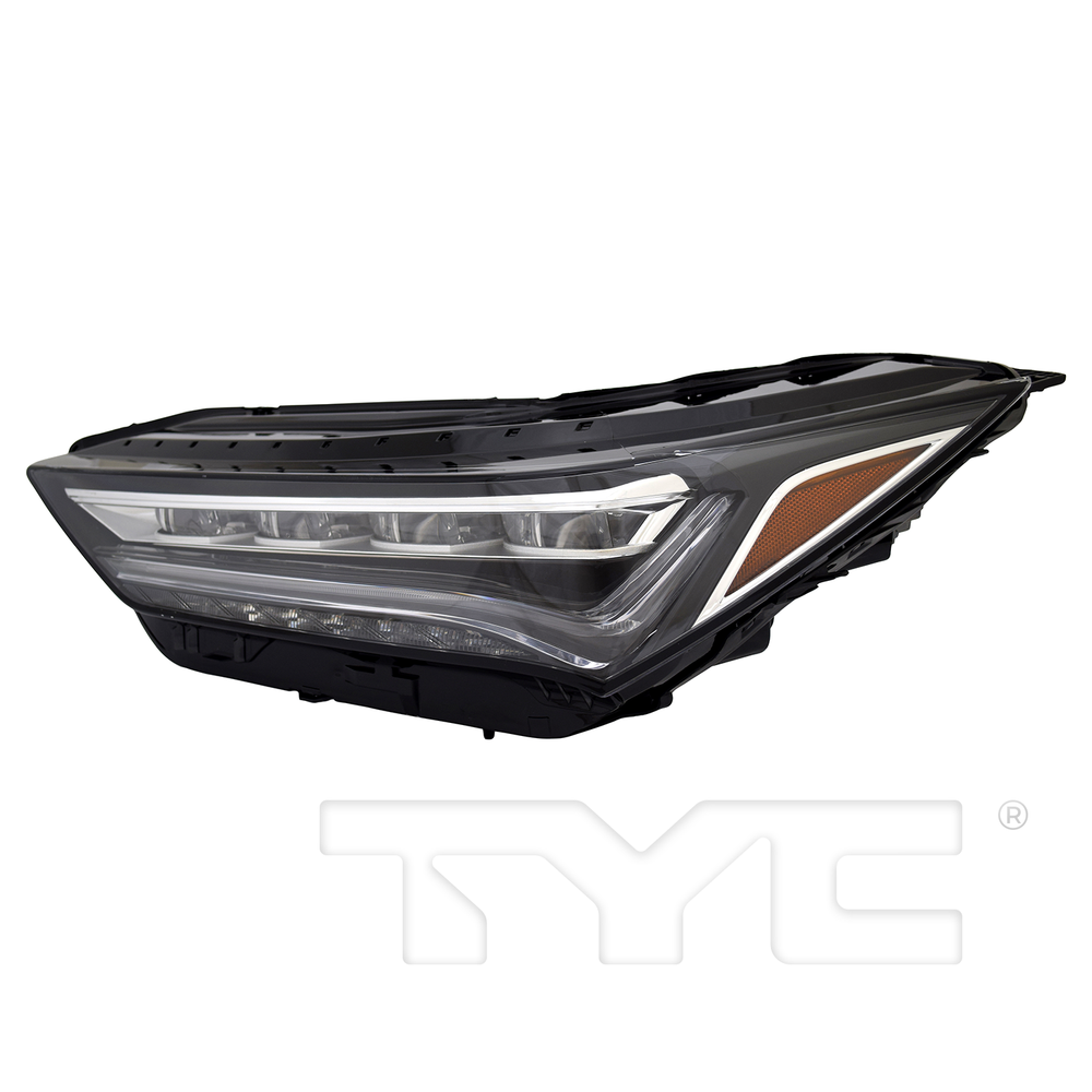 LED Chrome Headlight for 22-24 Acura MDX (w/o Logo,Chrome) Left Driver Side