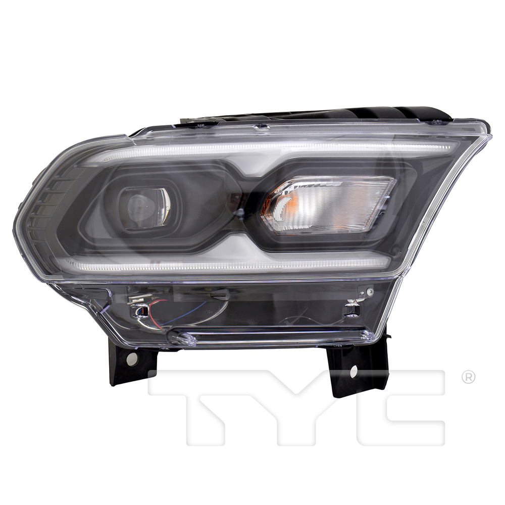 LED w/Bulb Black Headlight for 21-24 Dodge Durango (w/o Logo) Right Side