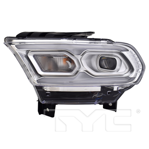 LED w/Bulb Chrome Headlight for 21-24 Dodge Durango (w/o Logo) Left Side