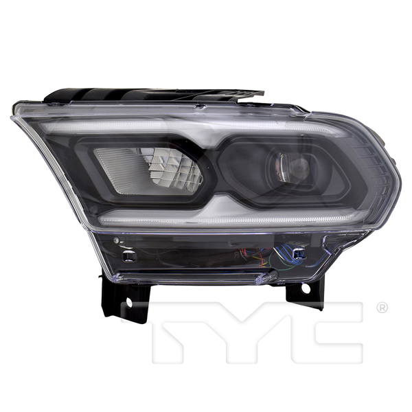 LED w/Bulb Black Headlight for 21-24 Dodge Durango (w/o Logo) Left Side